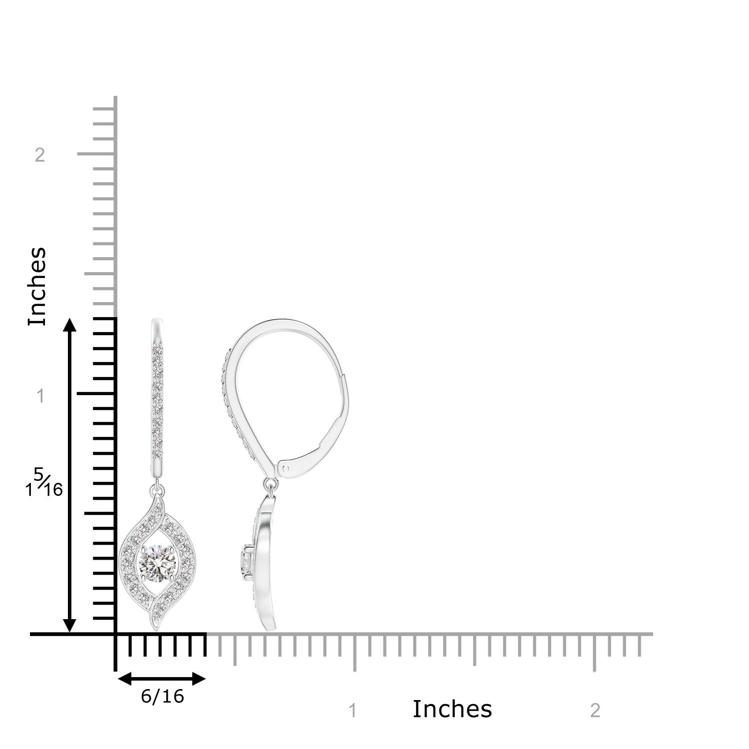 I-J, I1-I2 / 0.74 CT / 14 KT White Gold