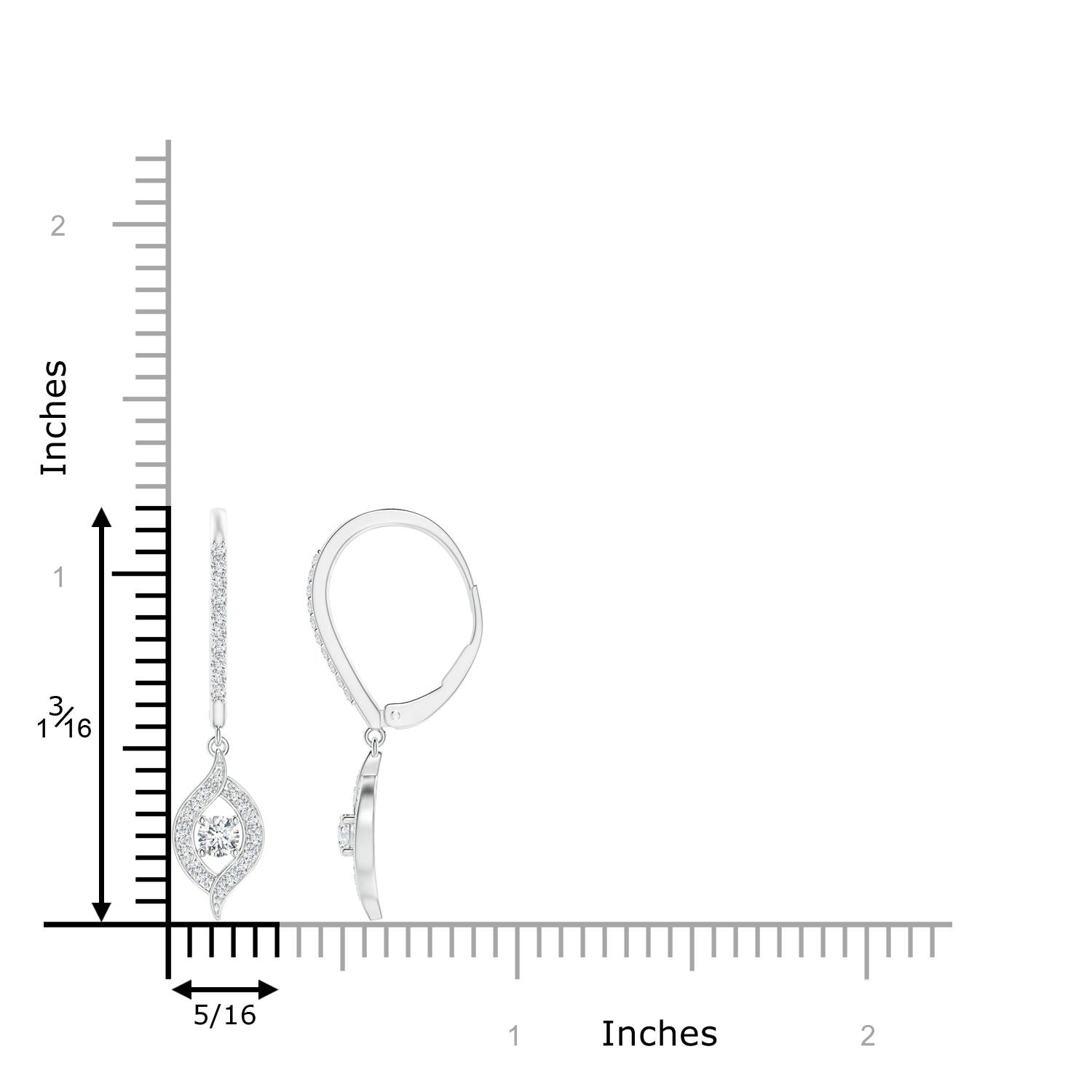 G, VS2 / 0.52 CT / 14 KT White Gold