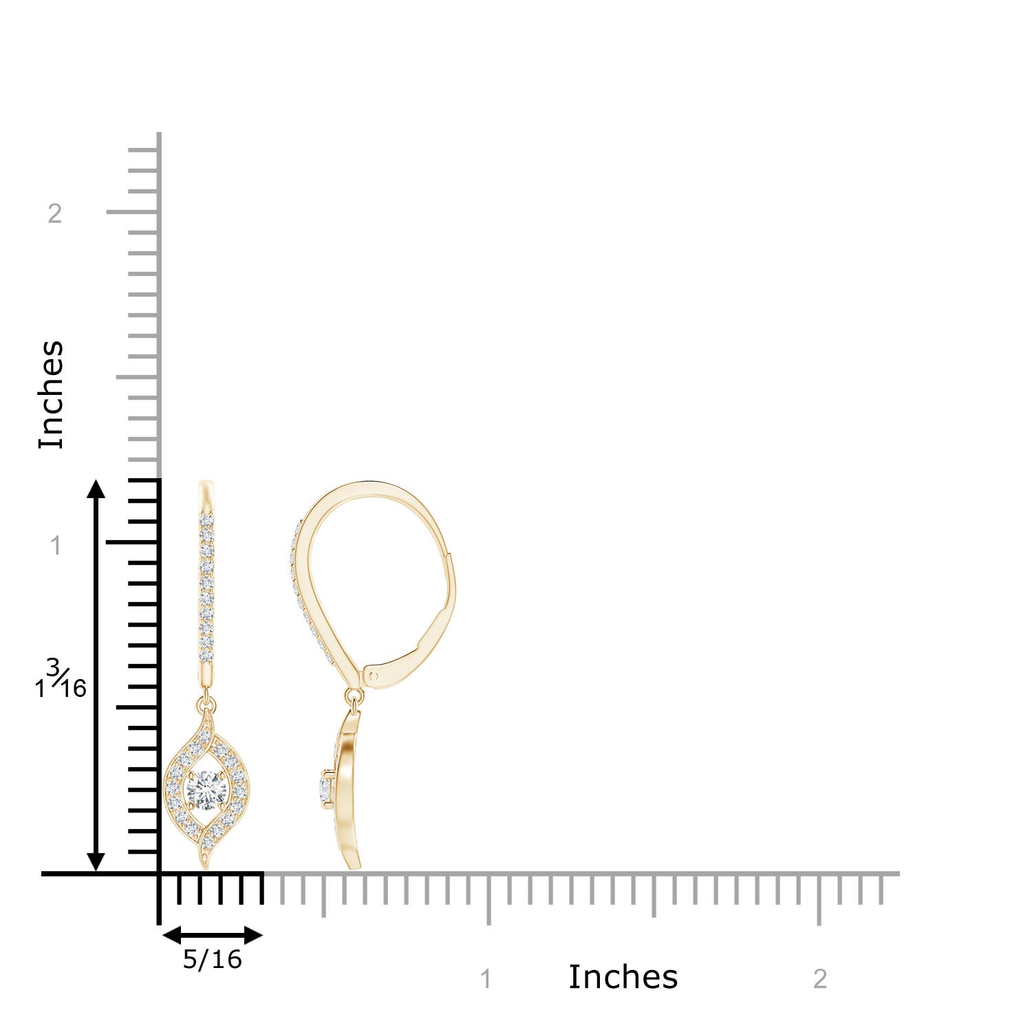 G, VS2 / 0.52 CT / 14 KT Yellow Gold