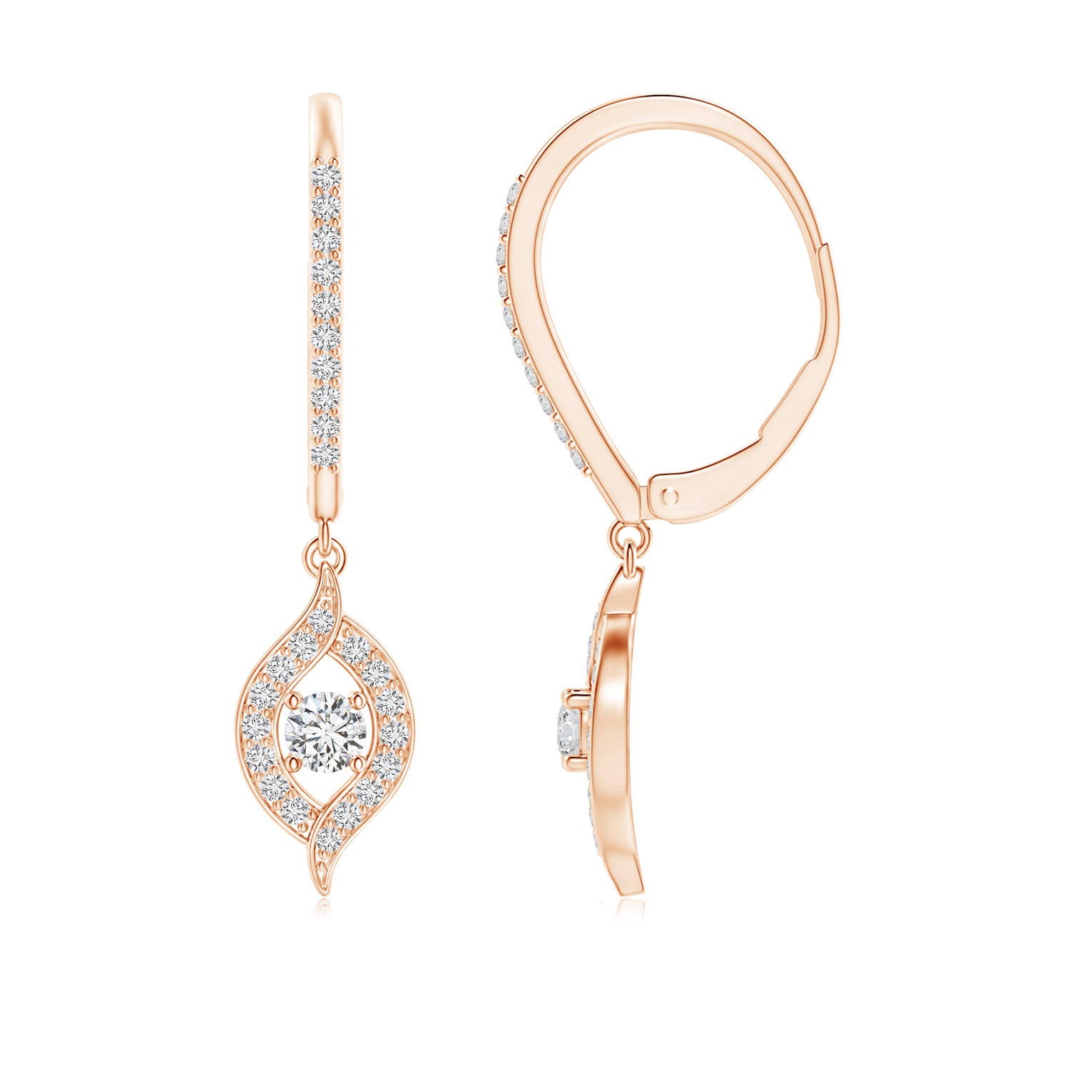 H, SI2 / 0.52 CT / 14 KT Rose Gold