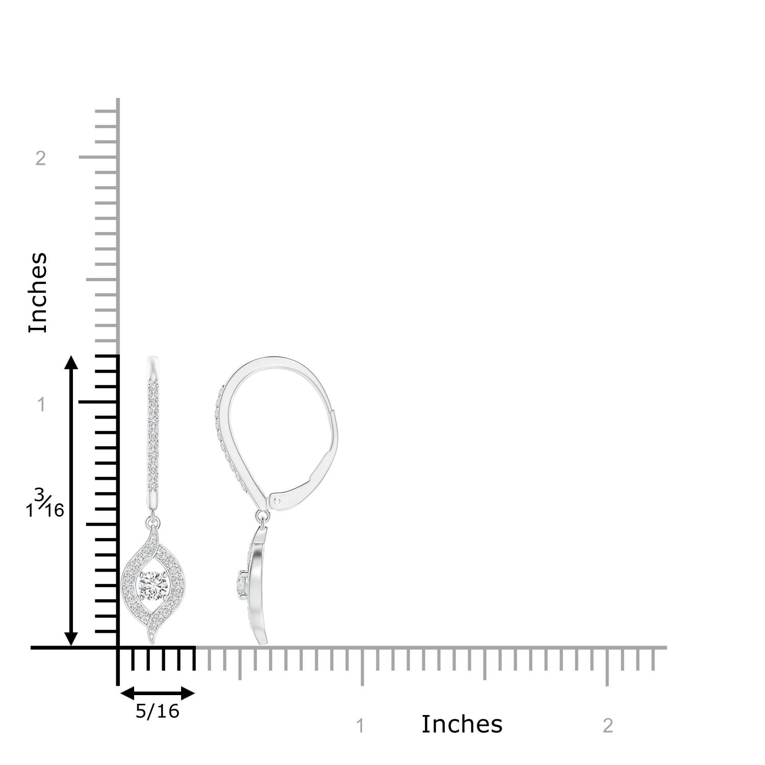 H, SI2 / 0.52 CT / 14 KT White Gold