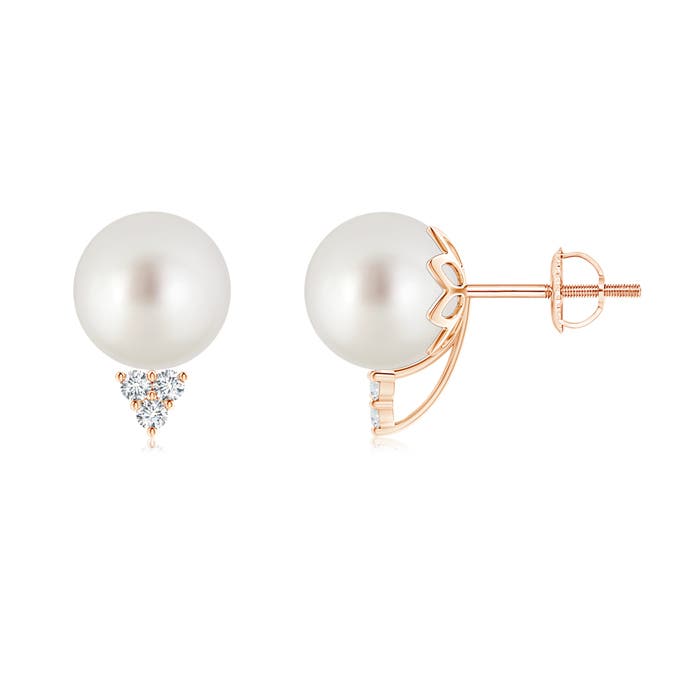 AAA - South Sea Cultured Pearl / 10.65 CT / 14 KT Rose Gold