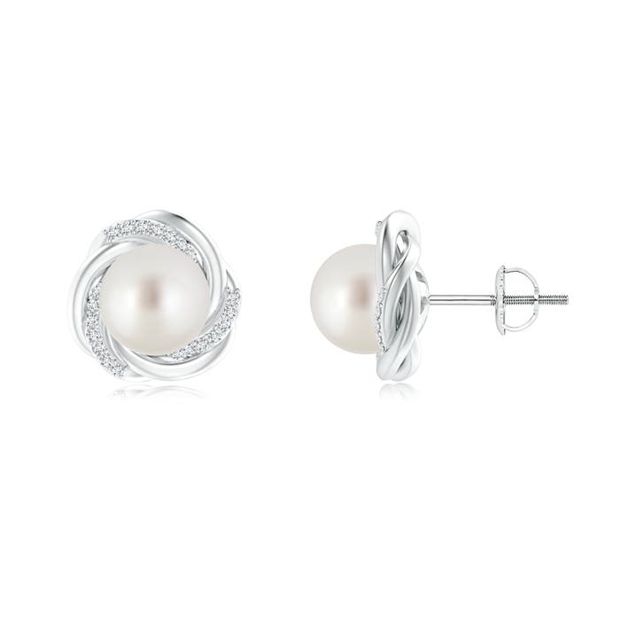 AAA - South Sea Cultured Pearl / 10.75 CT / 14 KT White Gold