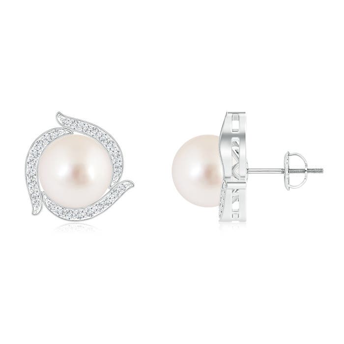 AAAA - South Sea Cultured Pearl / 10.79 CT / 14 KT White Gold