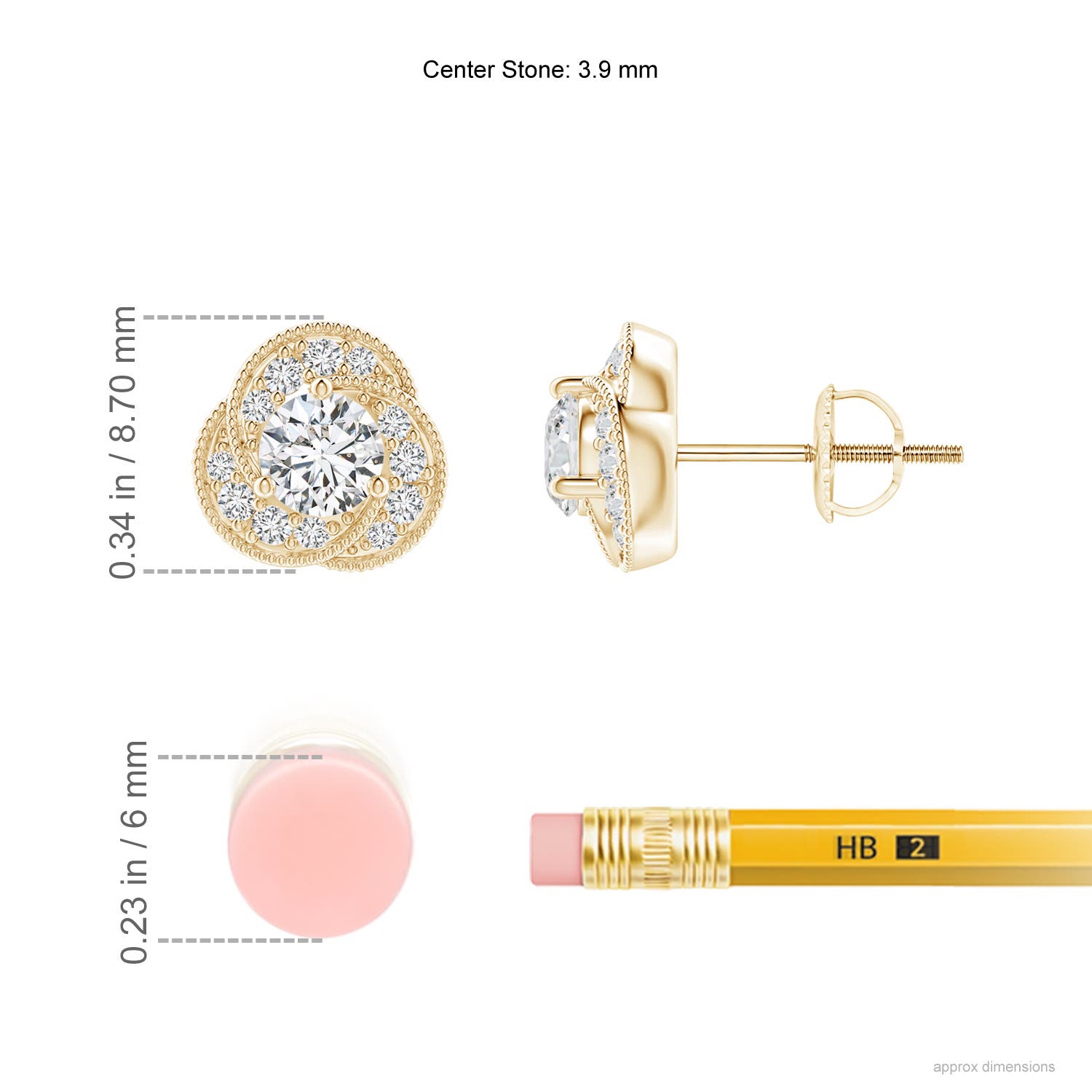 H, SI2 / 0.63 CT / 14 KT Yellow Gold