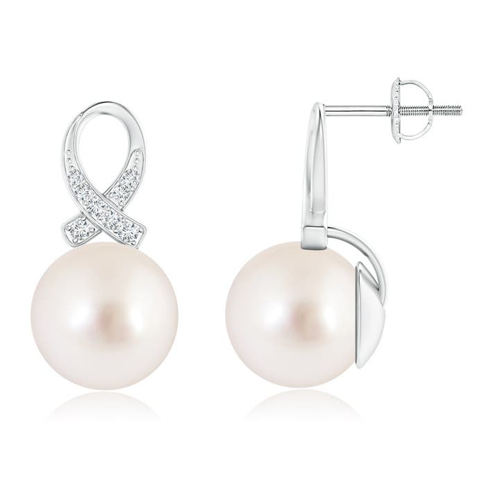 AAAA - South Sea Cultured Pearl / 14.52 CT / 14 KT White Gold