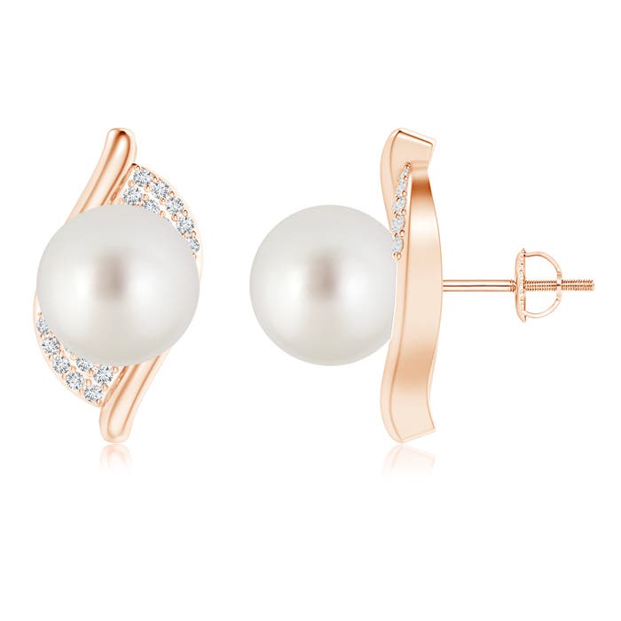 AAA - South Sea Cultured Pearl / 14.75 CT / 14 KT Rose Gold