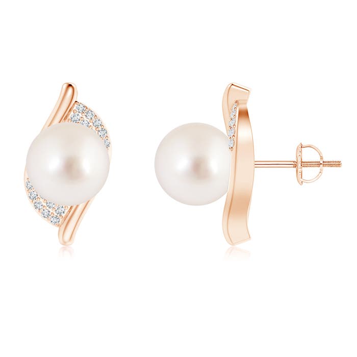 AAAA - South Sea Cultured Pearl / 10.76 CT / 14 KT Rose Gold