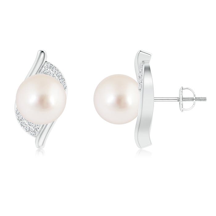 AAAA - South Sea Cultured Pearl / 10.76 CT / 14 KT White Gold