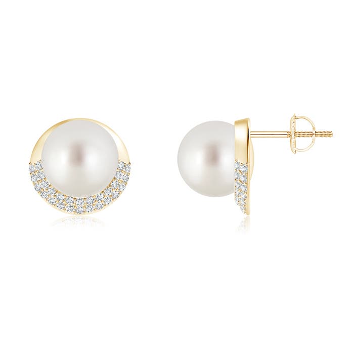 AAA - South Sea Cultured Pearl / 10.84 CT / 14 KT Yellow Gold