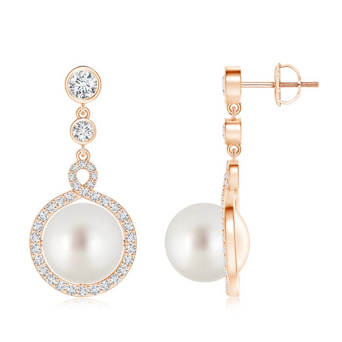 AAA - South Sea Cultured Pearl / 15.37 CT / 14 KT Rose Gold