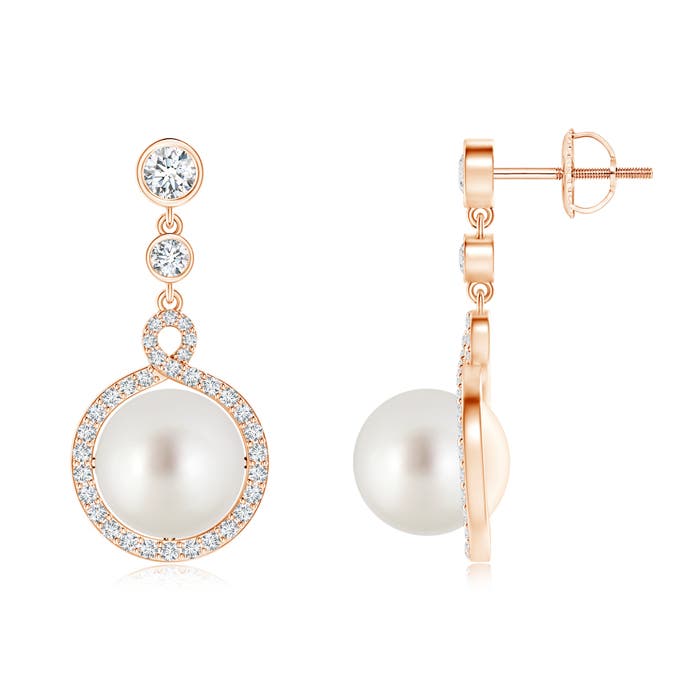 AAA - South Sea Cultured Pearl / 11.23 CT / 14 KT Rose Gold