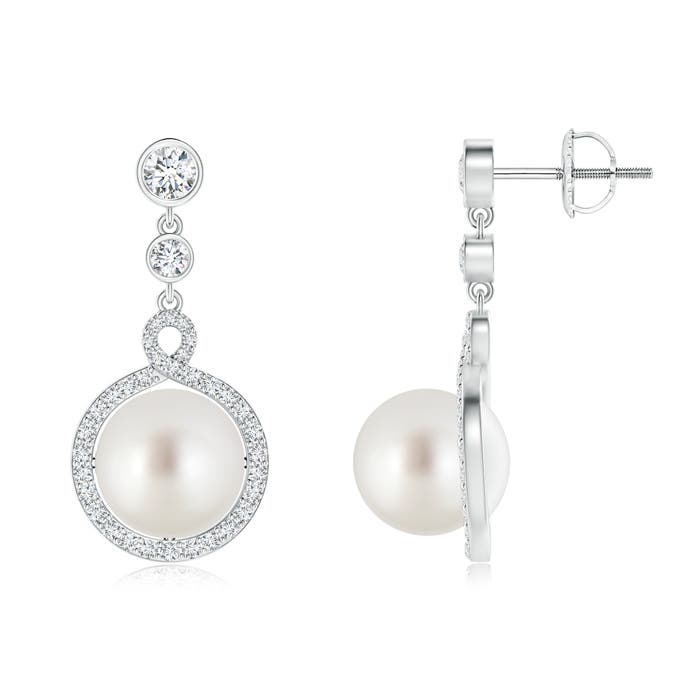 AAA - South Sea Cultured Pearl / 11.23 CT / 14 KT White Gold