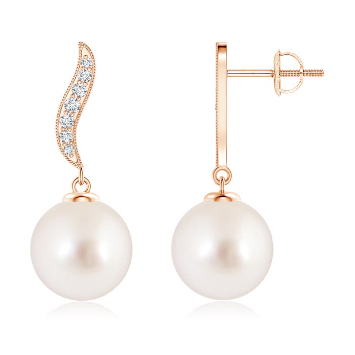 AAAA - South Sea Cultured Pearl / 10.62 CT / 14 KT Rose Gold