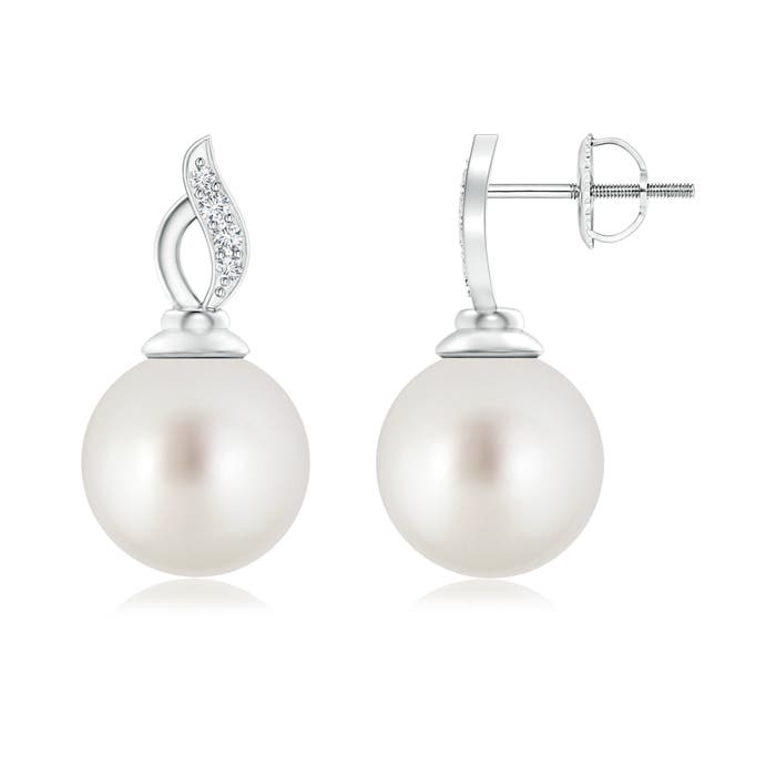 AAA - South Sea Cultured Pearl / 14.46 CT / 14 KT White Gold