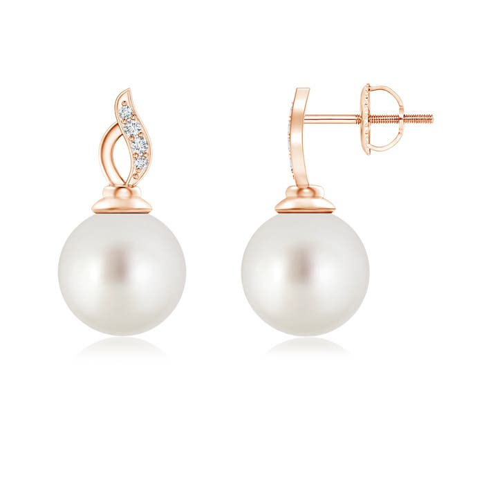 AAA - South Sea Cultured Pearl / 10.55 CT / 14 KT Rose Gold