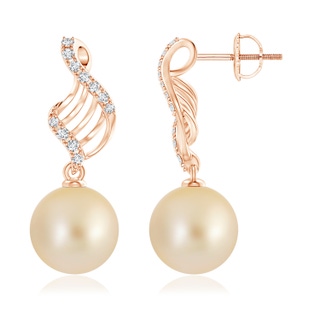 Round AA Golden South Sea Cultured Pearl