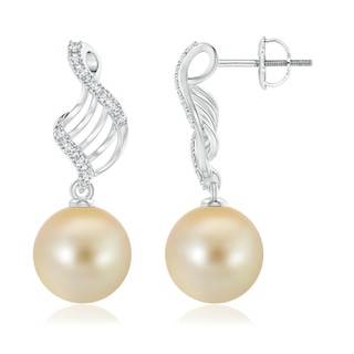 Round AAA Golden South Sea Cultured Pearl