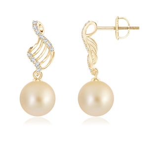 Round AA Golden South Sea Cultured Pearl
