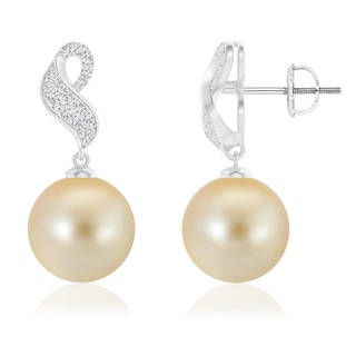 Round AAA Golden South Sea Cultured Pearl