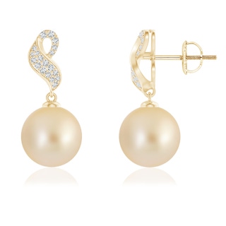 Round AA Golden South Sea Cultured Pearl