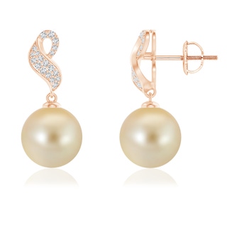 Round AAA Golden South Sea Cultured Pearl