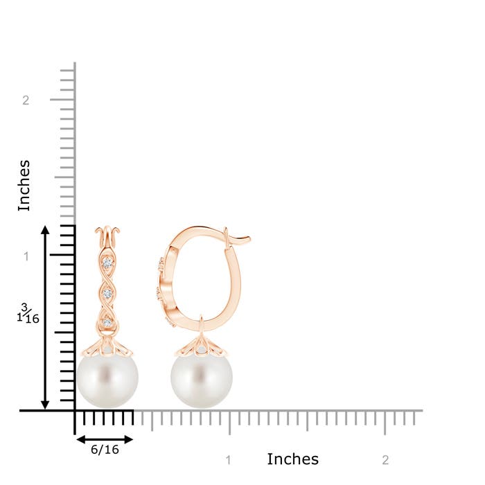 AAA - South Sea Cultured Pearl / 14.47 CT / 14 KT Rose Gold