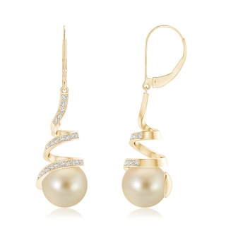 Round AAA Golden South Sea Cultured Pearl