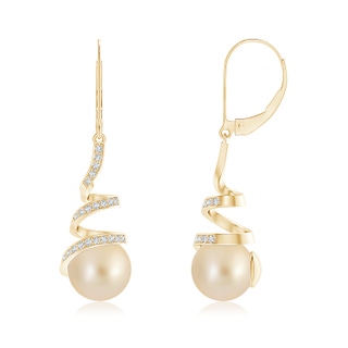 Round AA Golden South Sea Cultured Pearl