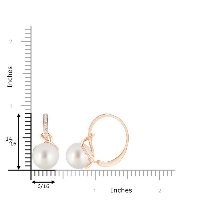 AAA - South Sea Cultured Pearl / 14.57 CT / 14 KT Rose Gold