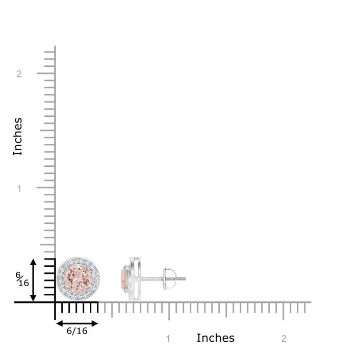 AAA - Morganite / 1.62 CT / 14 KT White Gold