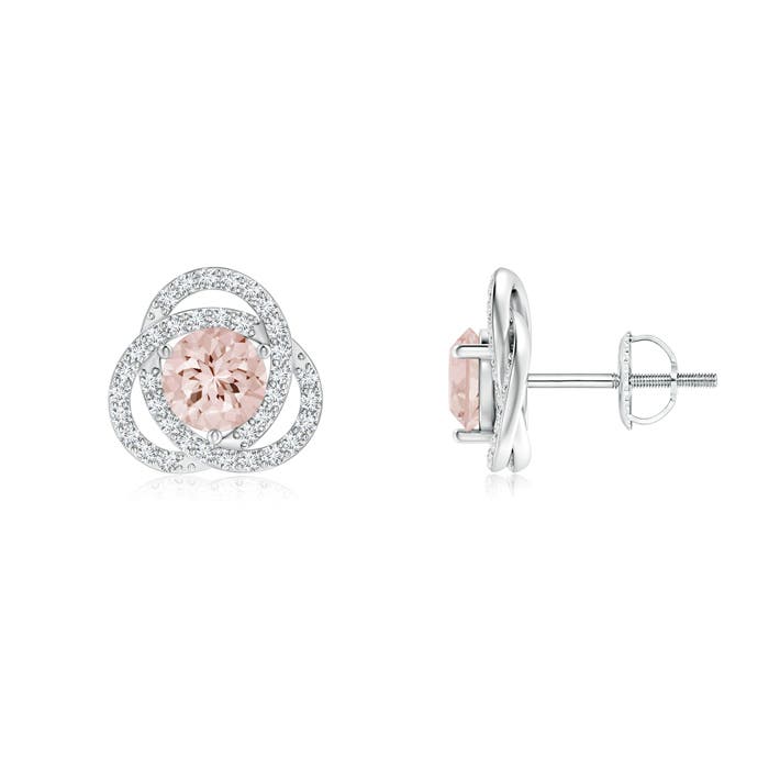 AA - Morganite / 1.2 CT / 14 KT White Gold