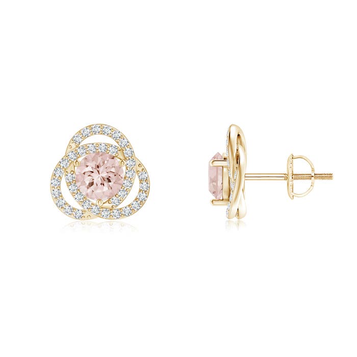 AA - Morganite / 1.2 CT / 14 KT Yellow Gold