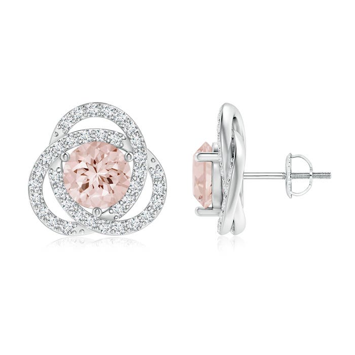 AA - Morganite / 3.06 CT / 14 KT White Gold