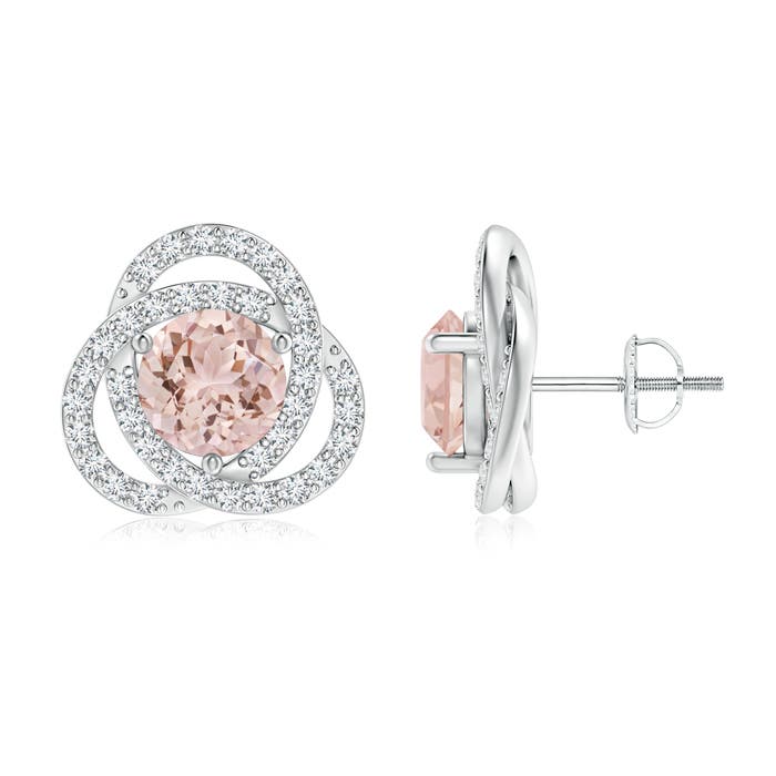 AAA - Morganite / 3.06 CT / 14 KT White Gold