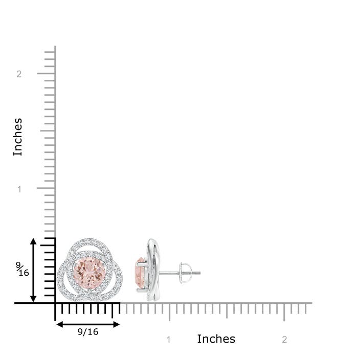 AAA - Morganite / 3.06 CT / 14 KT White Gold