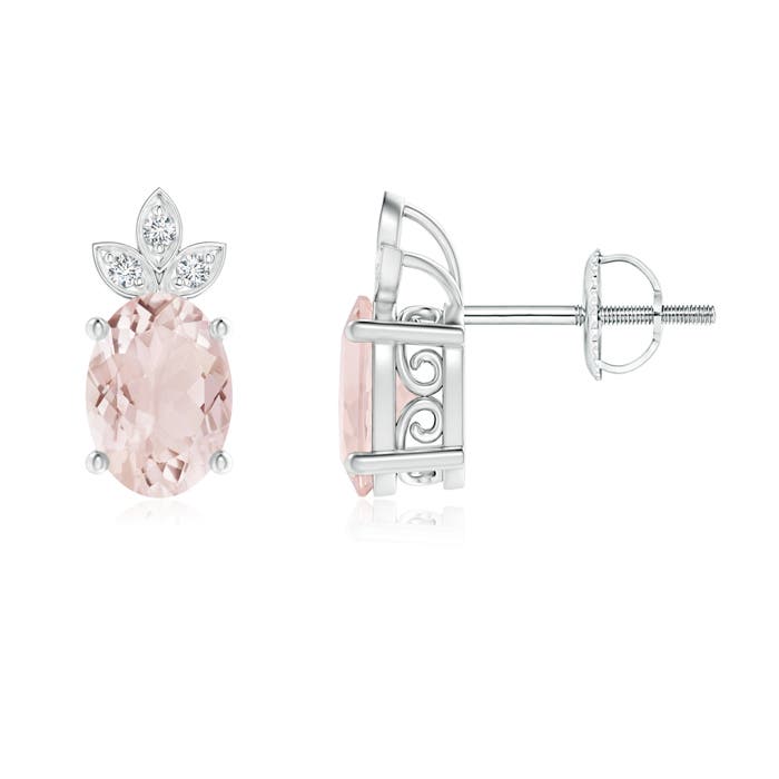 A - Morganite / 1.44 CT / 14 KT White Gold