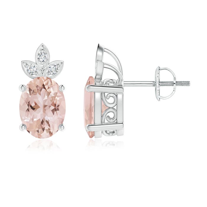 AAA - Morganite / 2.25 CT / 14 KT White Gold