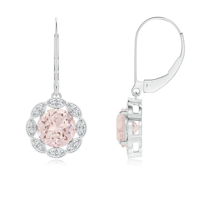 A - Morganite / 2.36 CT / 14 KT White Gold