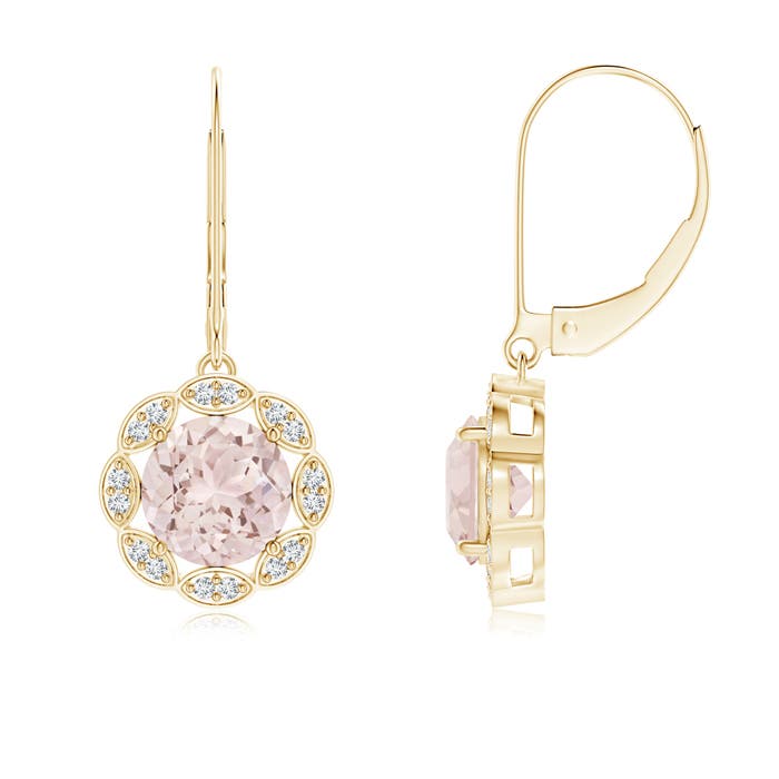 A - Morganite / 2.36 CT / 14 KT Yellow Gold