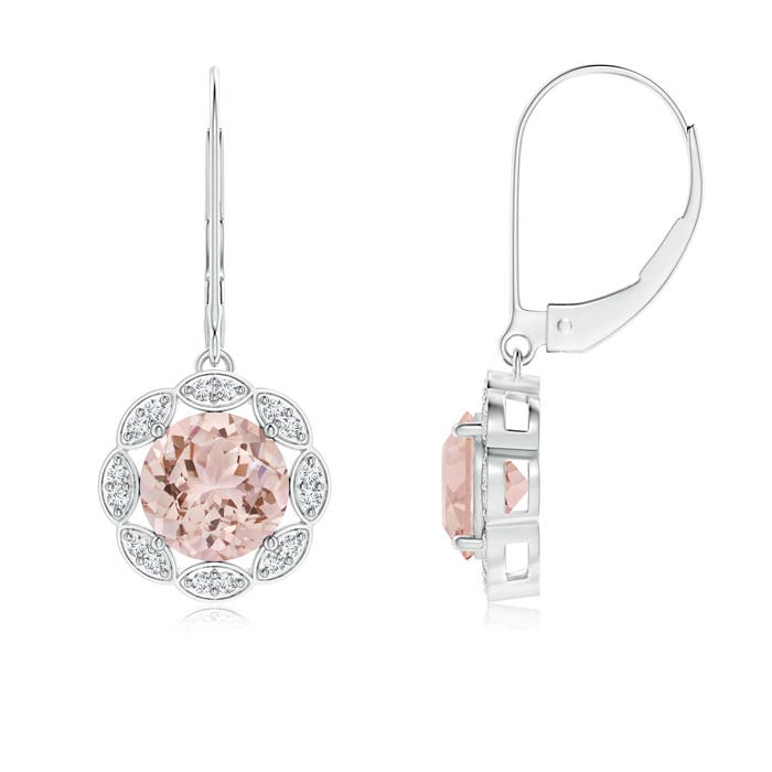 AAA - Morganite / 2.36 CT / 14 KT White Gold