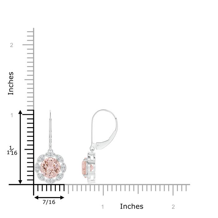 AAA - Morganite / 2.36 CT / 14 KT White Gold