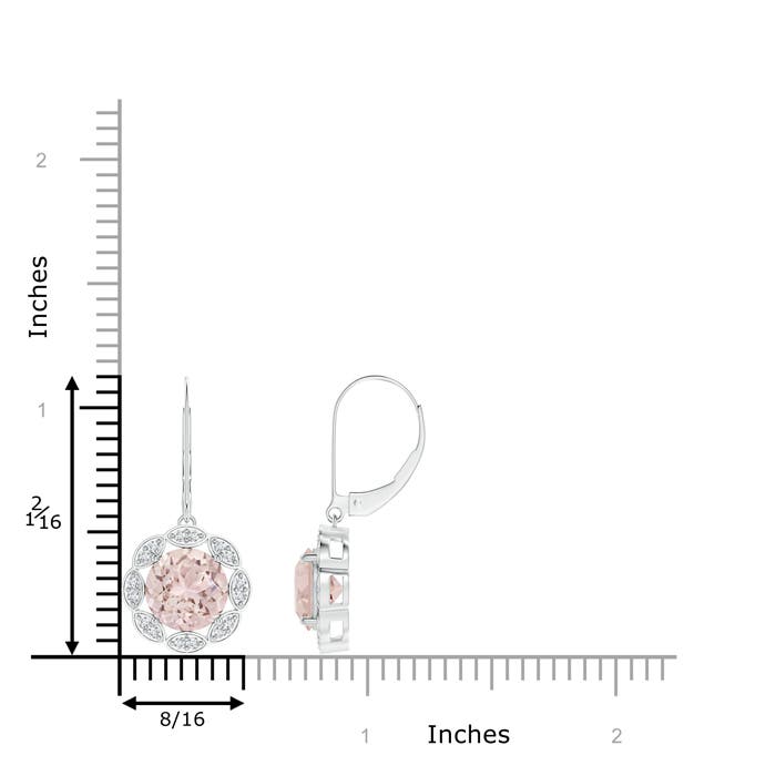 A - Morganite / 3.52 CT / 14 KT White Gold