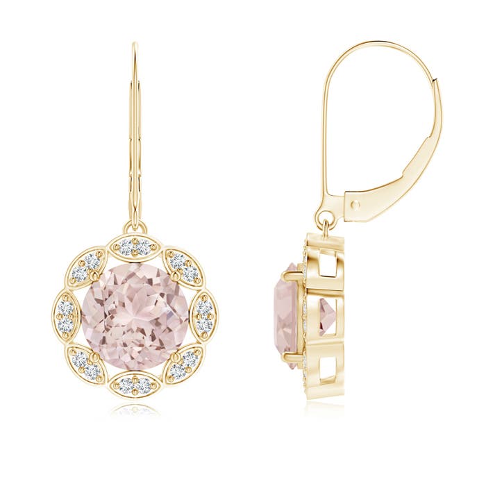 A - Morganite / 3.52 CT / 14 KT Yellow Gold