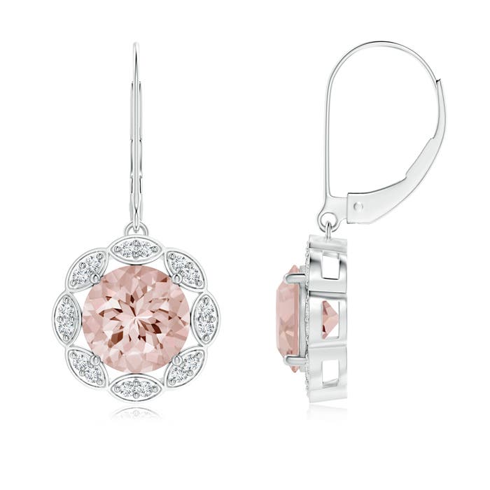 AA - Morganite / 3.52 CT / 14 KT White Gold