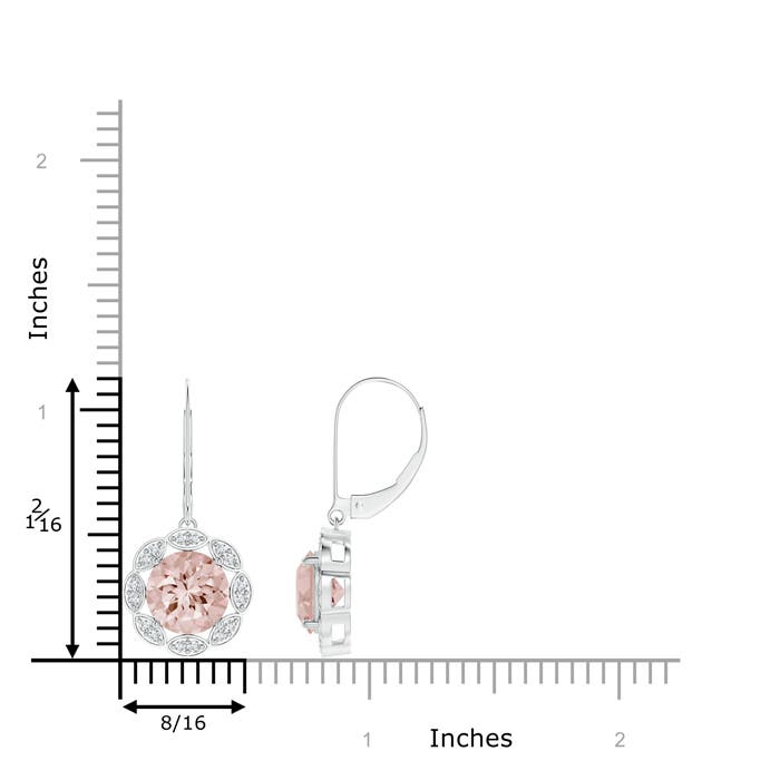 AA - Morganite / 3.52 CT / 14 KT White Gold