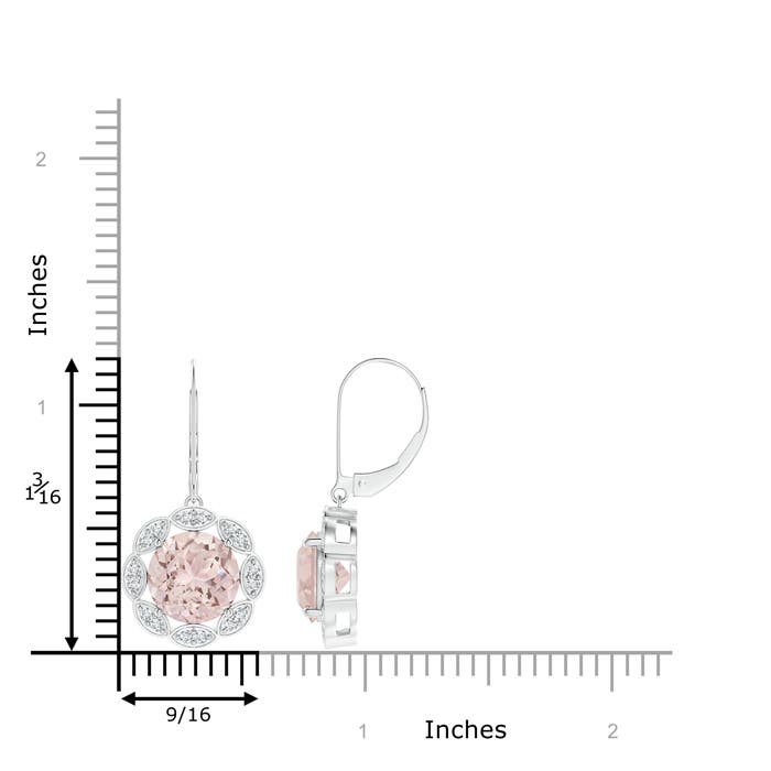 A - Morganite / 6.32 CT / 14 KT White Gold