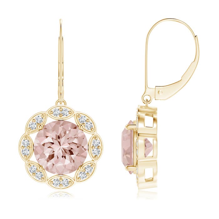 AA - Morganite / 6.32 CT / 14 KT Yellow Gold