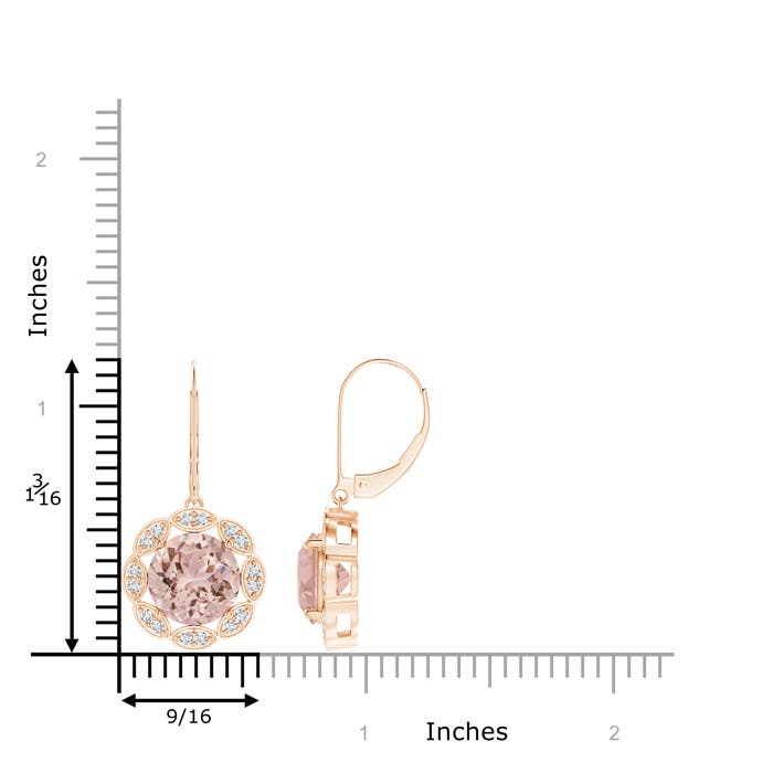 AAA - Morganite / 6.32 CT / 14 KT Rose Gold