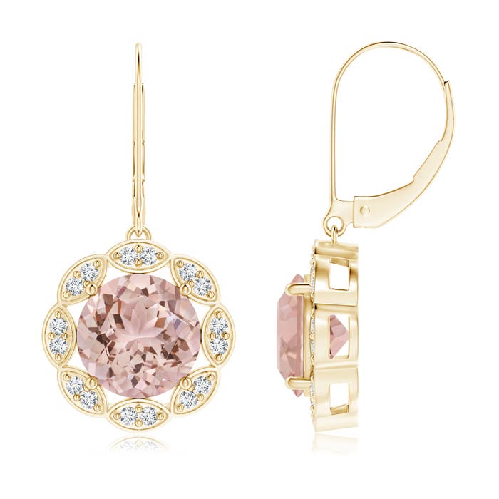 AAA - Morganite / 6.32 CT / 14 KT Yellow Gold